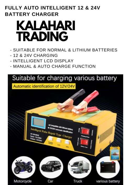 Battery Chargers 12/24V FULLY AUTO INTELLIGENT BATTERY CHARGER FOR